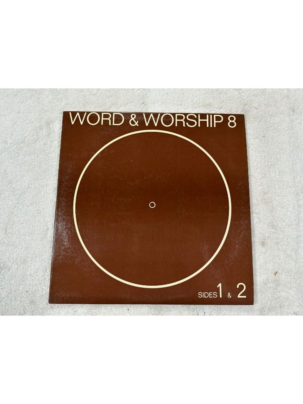 Word & Worship 8 Benziger Bros Sides 1 & 2 1967 Vinyl 33RPM Religious Hymns Good